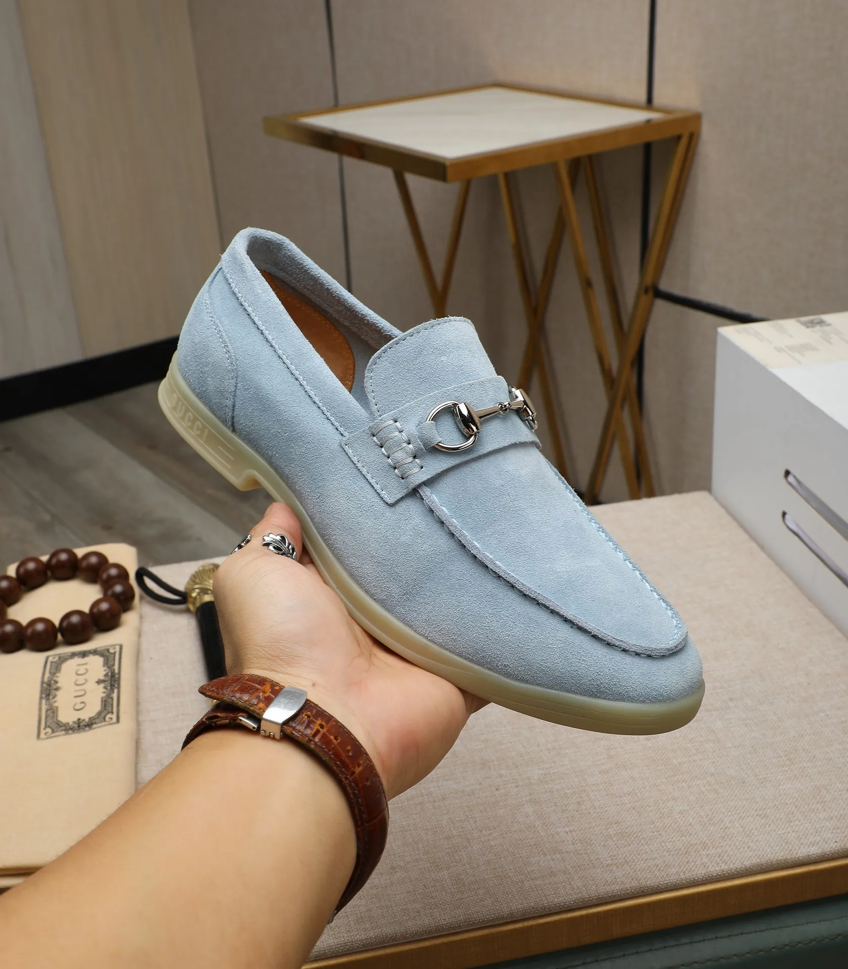 Men's shoes 💰520 📛📛Original (water-dyed cow lining) GUCCI official website formal shoes🌀 Italian 🇮🇹Imported cowhide➕Top imported water-dyed cowhide lining💋Finely handmade Original bottom, the real thing looks better when photographed in person Standard size 38-44